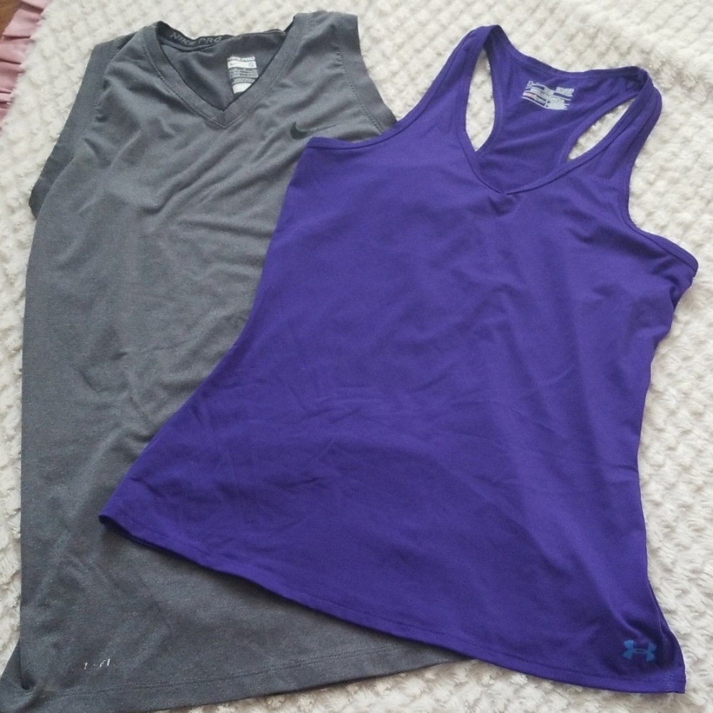 2 women's athletic tank tops - Picture 1 of 8